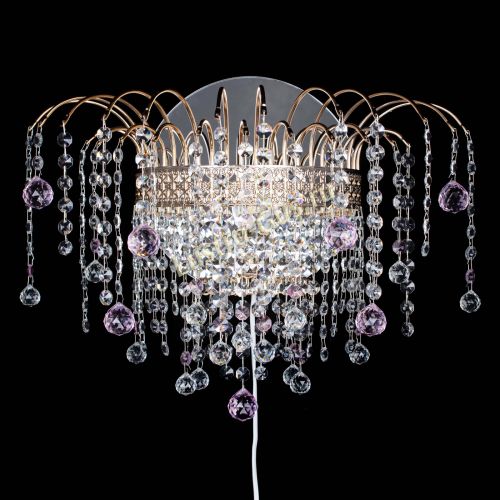 Бра Агата Венеция шар розовая в Симферополе Гусь Хрустальный