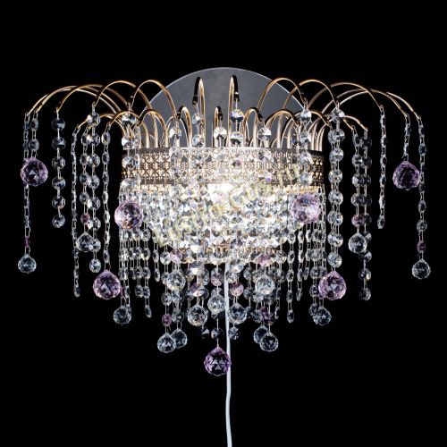 Бра Агата Венеция шар розовая в Симферополе Гусь Хрустальный