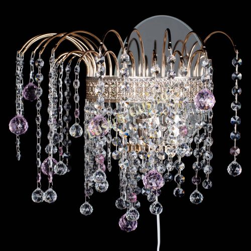 Бра Агата Венеция шар розовая в Симферополе Гусь Хрустальный