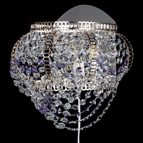 Бра Альфа №1 фиолетовая в Симферополе Гусь Хрустальный