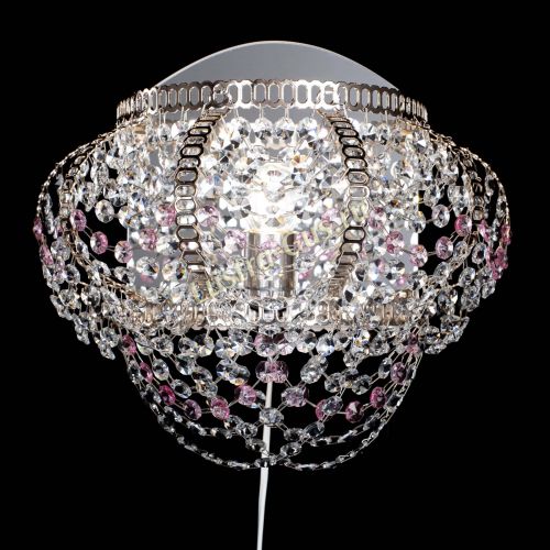 Бра Альфа №1 розовая в Симферополе Гусь Хрустальный