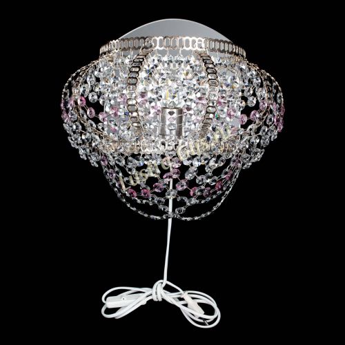 Бра Альфа №1 розовая в Симферополе Гусь Хрустальный