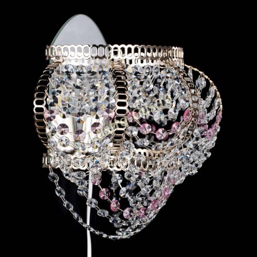 Бра Альфа №1 розовая в Симферополе Гусь Хрустальный