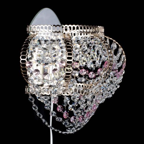 Бра Альфа №1 розовая в Симферополе Гусь Хрустальный