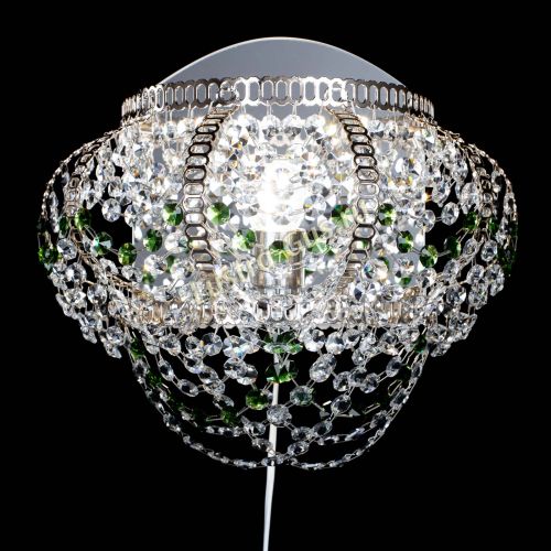 Бра Альфа №1 зеленая в Симферополе Гусь Хрустальный