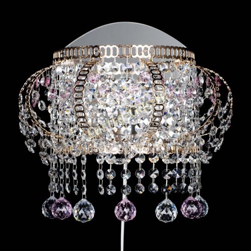 Бра Альфа №2 розовая в Симферополе Гусь Хрустальный