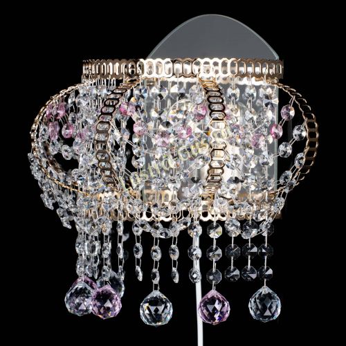 Бра Альфа №2 розовая в Симферополе Гусь Хрустальный