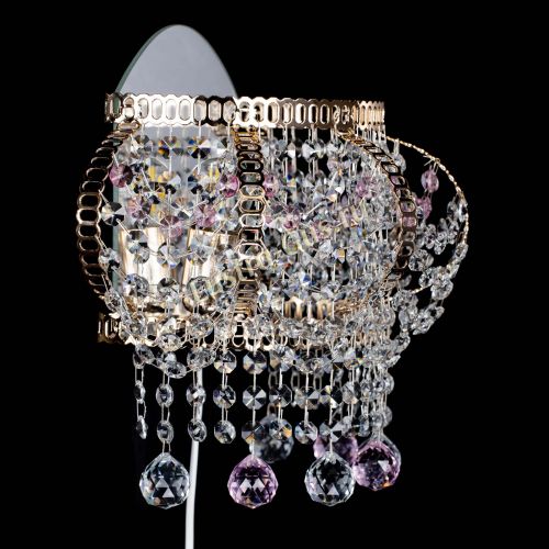 Бра Альфа №2 розовая в Симферополе Гусь Хрустальный