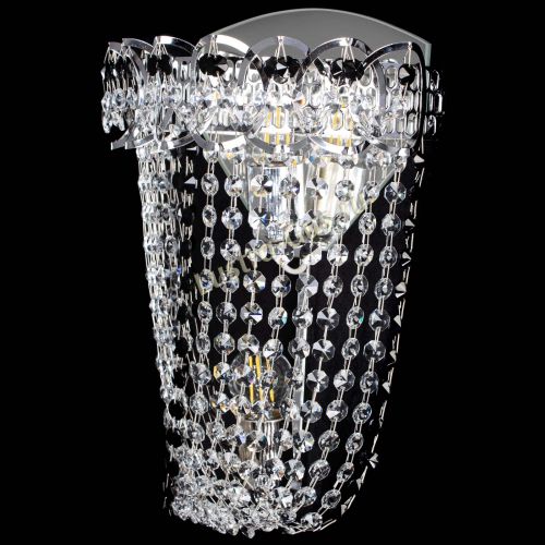 Бра Астра ажур №2 черная в Симферополе Гусь Хрустальный