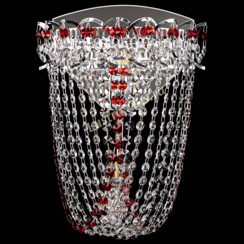 Бра Астра ажур №2 красная в Симферополе Гусь Хрустальный