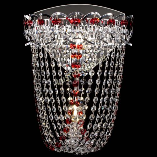 Бра Астра ажур №2 красная в Симферополе Гусь Хрустальный