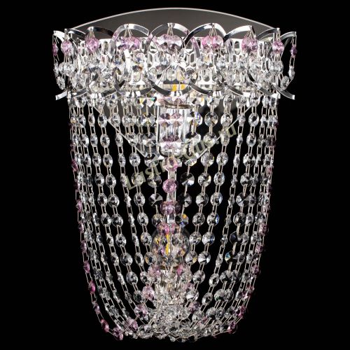 Бра Астра ажур №2 розовая в Симферополе Гусь Хрустальный