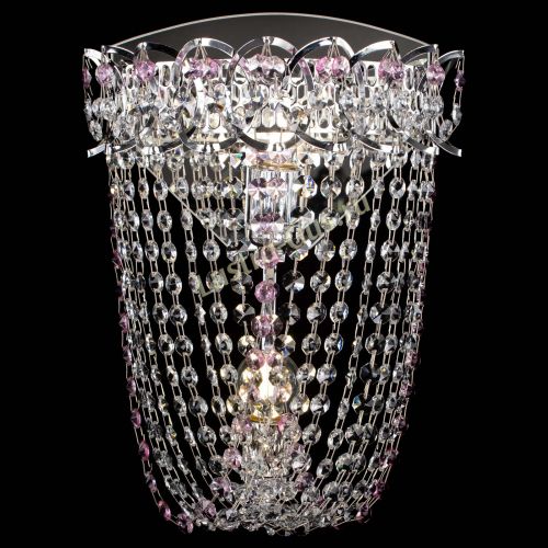 Бра Астра ажур №2 розовая в Симферополе Гусь Хрустальный