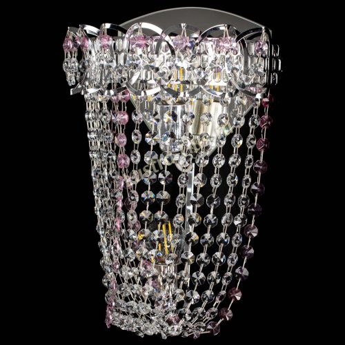 Бра Астра ажур №2 розовая в Симферополе Гусь Хрустальный