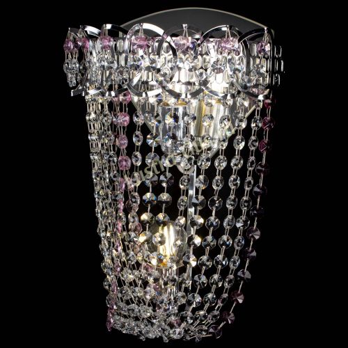 Бра Астра ажур №2 розовая в Симферополе Гусь Хрустальный