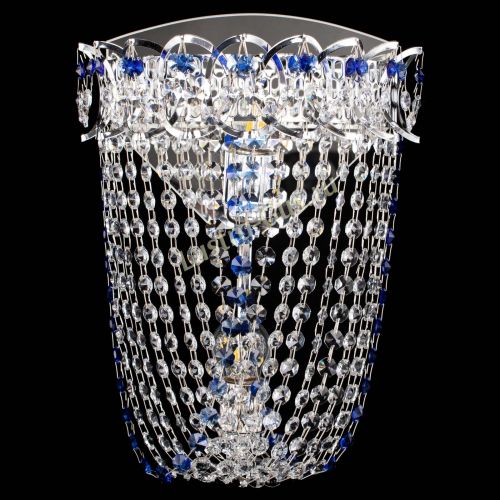 Бра Астра ажур №2 синяя в Симферополе Гусь Хрустальный