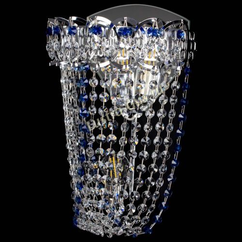 Бра Астра ажур №2 синяя в Симферополе Гусь Хрустальный