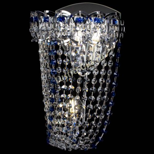 Бра Астра ажур №2 синяя в Симферополе Гусь Хрустальный