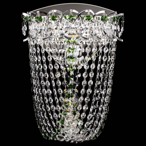 Бра Астра ажур №2 зеленая в Симферополе Гусь Хрустальный