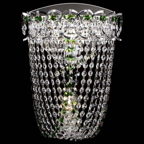 Бра Астра ажур №2 зеленая в Симферополе Гусь Хрустальный