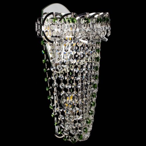 Бра Астра ажур №2 зеленая в Симферополе Гусь Хрустальный