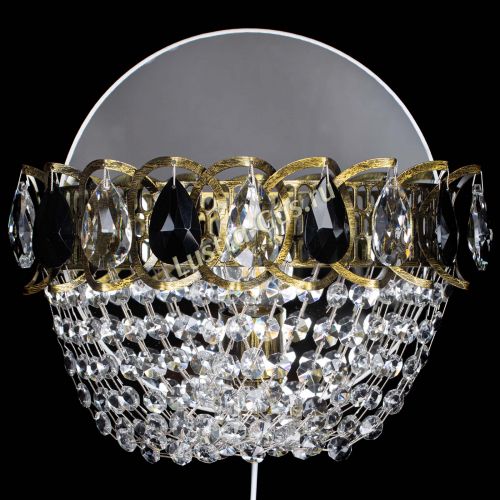 Бра Астра ажур под бронзу черная в Симферополе Гусь Хрустальный