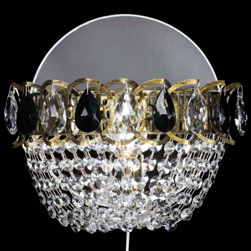 Бра Астра ажур под бронзу черная в Симферополе Гусь Хрустальный