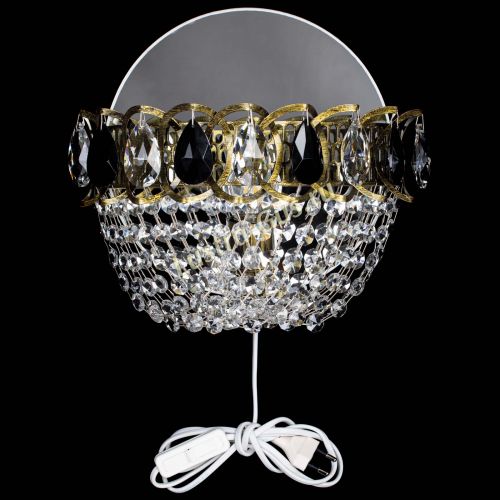 Бра Астра ажур под бронзу черная в Симферополе Гусь Хрустальный