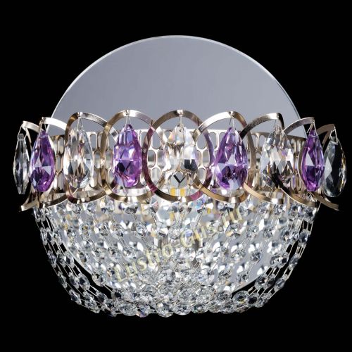 Бра Астра ажур фиолетовая в Симферополе Гусь Хрустальный