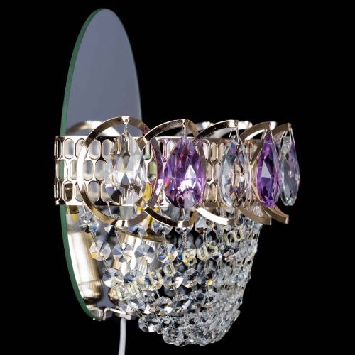 Бра Астра ажур фиолетовая в Симферополе Гусь Хрустальный