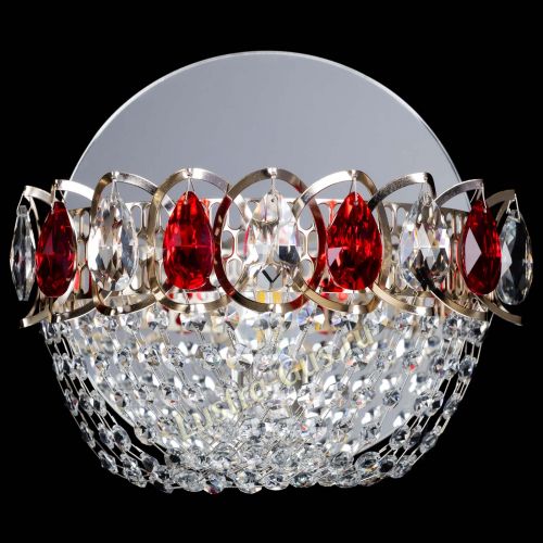 Бра Астра ажур красная в Симферополе Гусь Хрустальный