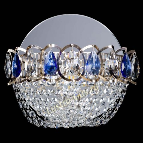 Бра Астра ажур синяя в Симферополе Гусь Хрустальный