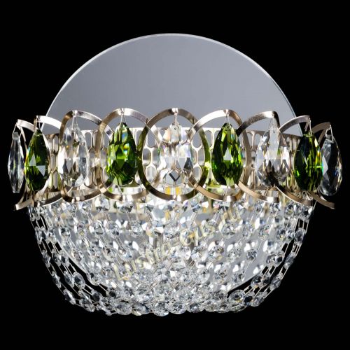 Бра Астра ажур зеленая в Симферополе Гусь Хрустальный