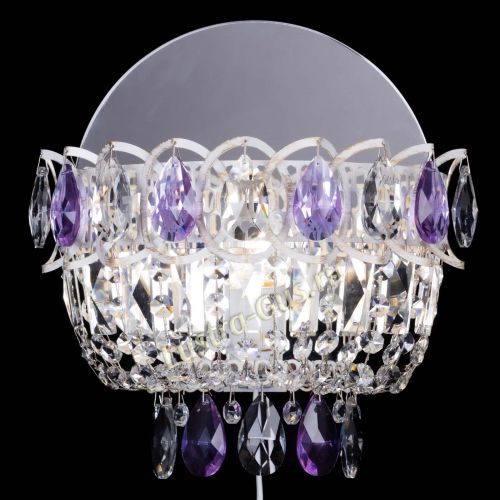 Бра Астра Фиолетовая белая в Симферополе Гусь Хрустальный