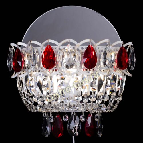 Бра Астра Красная белая  в Симферополе Гусь Хрустальный