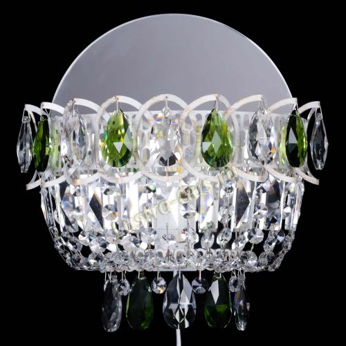 Бра Астра Зеленая белая в Симферополе Гусь Хрустальный