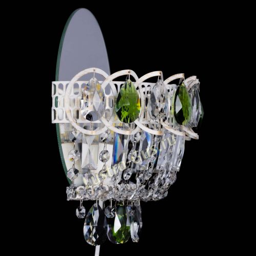 Бра Астра Зеленая белая в Симферополе Гусь Хрустальный