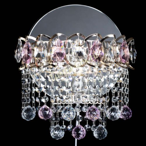 Бра Астра Капель шар 30 Розовая в Симферополе Гусь Хрустальный