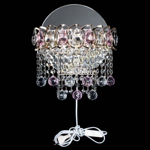 Бра Астра Капель шар 30 Розовая в Симферополе Гусь Хрустальный