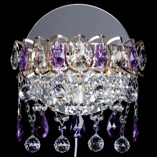 Бра Астра Паутинка фиолетовая в Симферополе Гусь Хрустальный