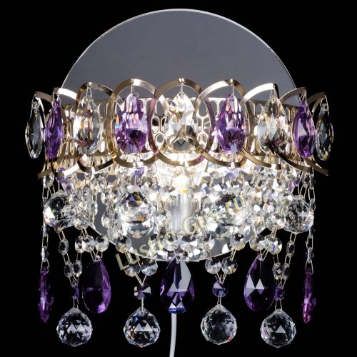 Бра Астра Паутинка фиолетовая в Симферополе Гусь Хрустальный