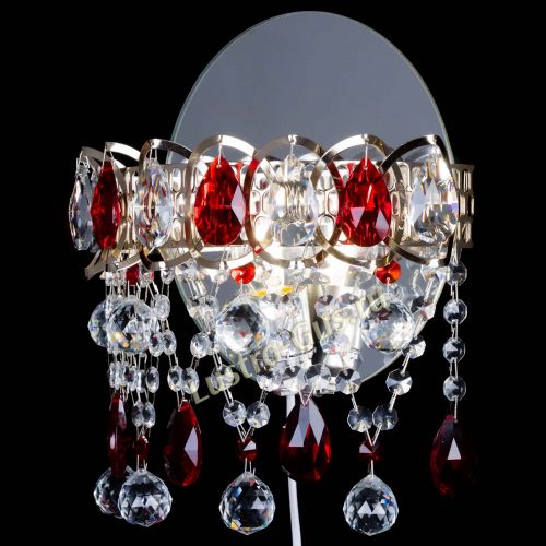 Бра Астра Паутинка красная в Симферополе Гусь Хрустальный