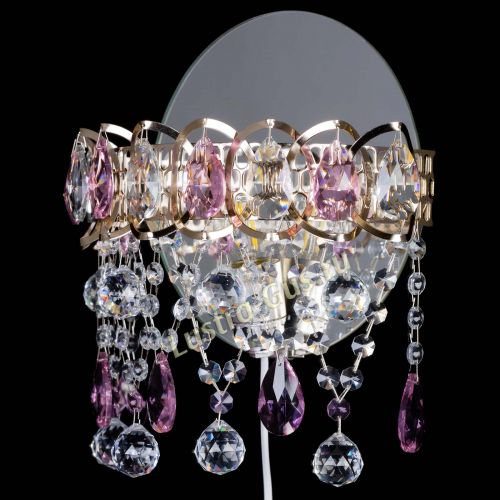 Бра Астра Паутинка розовая в Симферополе Гусь Хрустальный