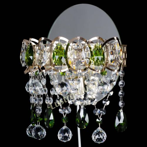 Бра Астра Паутинка зеленая в Симферополе Гусь Хрустальный