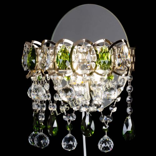 Бра Астра Паутинка зеленая в Симферополе Гусь Хрустальный