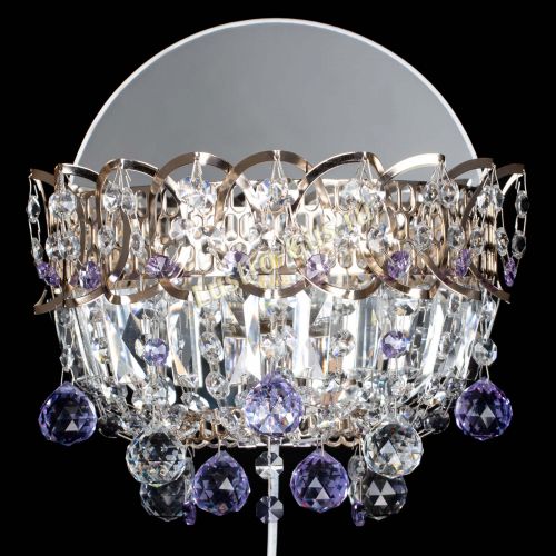 Бра Астра пластинка шар Фиолетовая в Симферополе Гусь Хрустальный