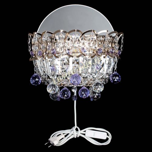 Бра Астра пластинка шар Фиолетовая в Симферополе Гусь Хрустальный