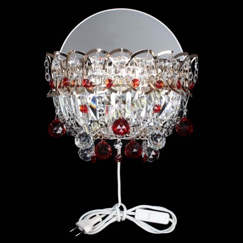 Бра Астра пластинка шар Красная в Симферополе Гусь Хрустальный