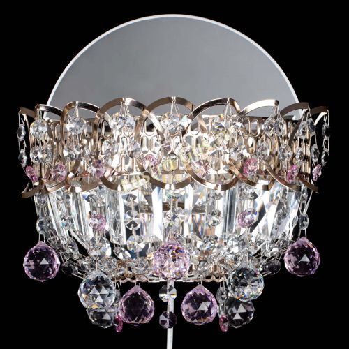 Бра Астра пластинка шар Розовая в Симферополе Гусь Хрустальный