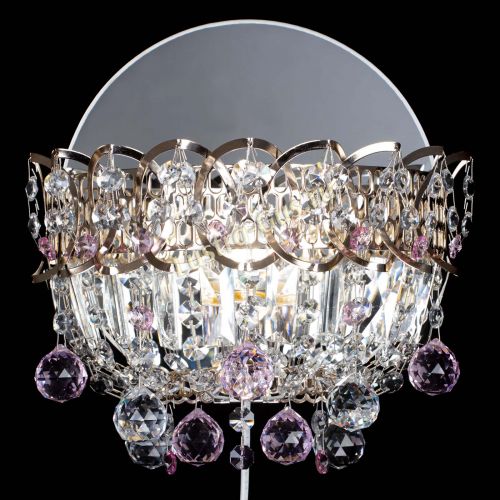 Бра Астра пластинка шар Розовая в Симферополе Гусь Хрустальный